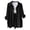 A-Black311, variant on Women's Crinkled Button Down Shirt Oversized Long Sleeve Collared Button Up Top Lightweight Casual Vacation Shirts