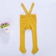 thumbnail image 3 of Kiapeise Breathable Infant Suspender Pantyhose, Spring Autumn Baby Girls Boys Cute Solid Color High Waist Navel Protection Leggings, 3 of 4