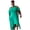 Green, variant on Women's Plus-Size Asymmetric Cut Out Shoulder Maxi Dress
