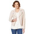 thumbnail image 3 of LYSSE Faux Leather Classic Moto Jacket, 3 of 5