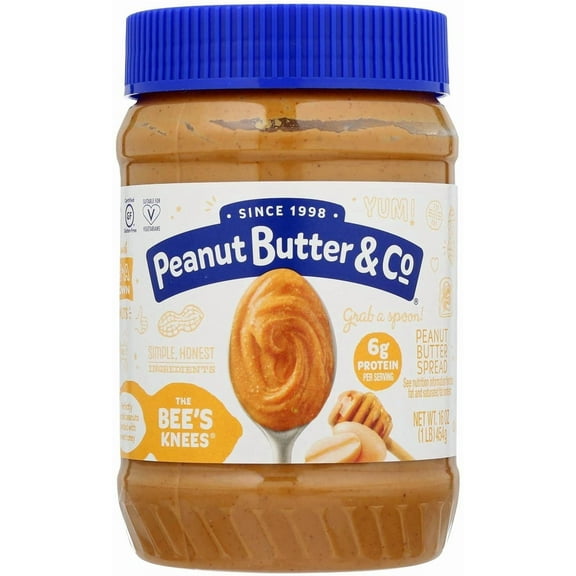 Peanut Butter & Co The Bee's Knees Peanut Butter with Honey -- 16 oz Pack of 2