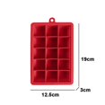 thumbnail image 2 of Fruit Ice Cubes Easy Release Large Ice Cube Mould For Drinks, Red, 2 of 4