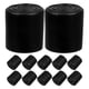 thumbnail image 1 of 20 protectores redondos antideslizantes para patas de silla, de PVC, para suelos de madera, 22 mm, color negro, 1 of 7