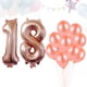 thumbnail image 4 of GOOHOCHY Globos de fiesta de 32 pulgadas, número 18, de aluminio metálico, de Mylar, de látex y goma, de 12 pulgadas, para decoración., 4 of 8