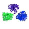 thumbnail image 1 of Etiquetas para llaves ligeras, etiquetas para identificación de equipaje, etiquetas con nombre y anillas divididas. Azul Verde Violeta, 1 of 9