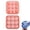 Pink, variant on Silicone Soccer Ball Ice Cube Mold, 9-Cavity Round Ice Cube Mold, 3D Football Shaped Homemade Leakproof Ball Maker for Cocktails, Bourbon, and Drinks