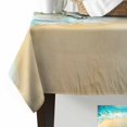 thumbnail image 3 of Teal Beach Tablecloth Rectangle Table Cloth 52x70 , Waterproof Tablecloth Outdoor Table Cloth, Summer Ocean Coastal Nautical Seaside Washable Table Cover for Kitchen Dining Party, 3 of 8