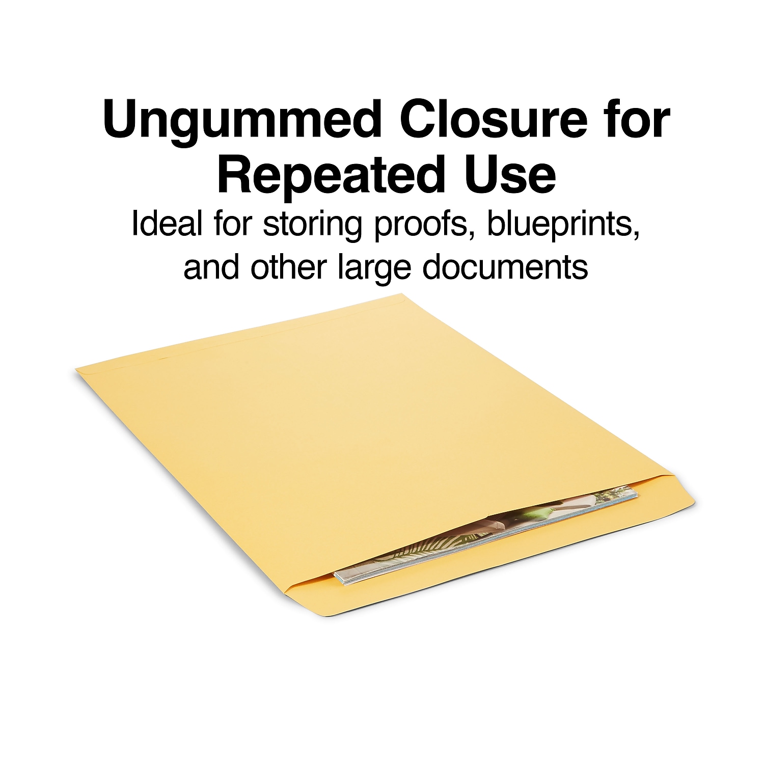 Staples 14" x 18" Brown Kraft Ungummed Jumbo Catalog Envelopes 25/Box SPL195776