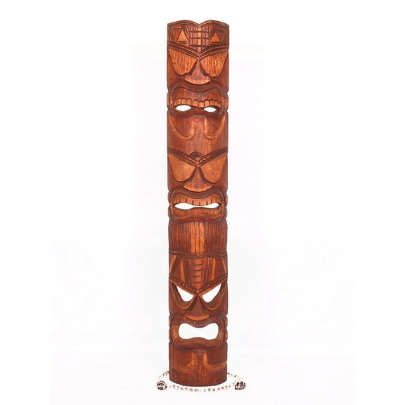 Love, Prosperity & Health Tiki Mask 40" - Hand Carved | #dpt5012100