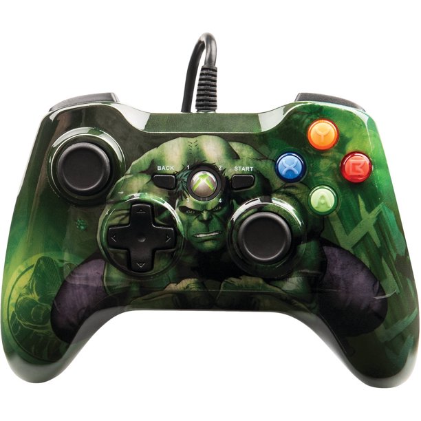 Xbox 360 Wired Marvel Hulk Controller