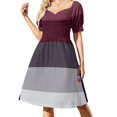 thumbnail image 4 of Vestido clásico Luiz de manga corta Vestido de noche para mujer, 4 of 8