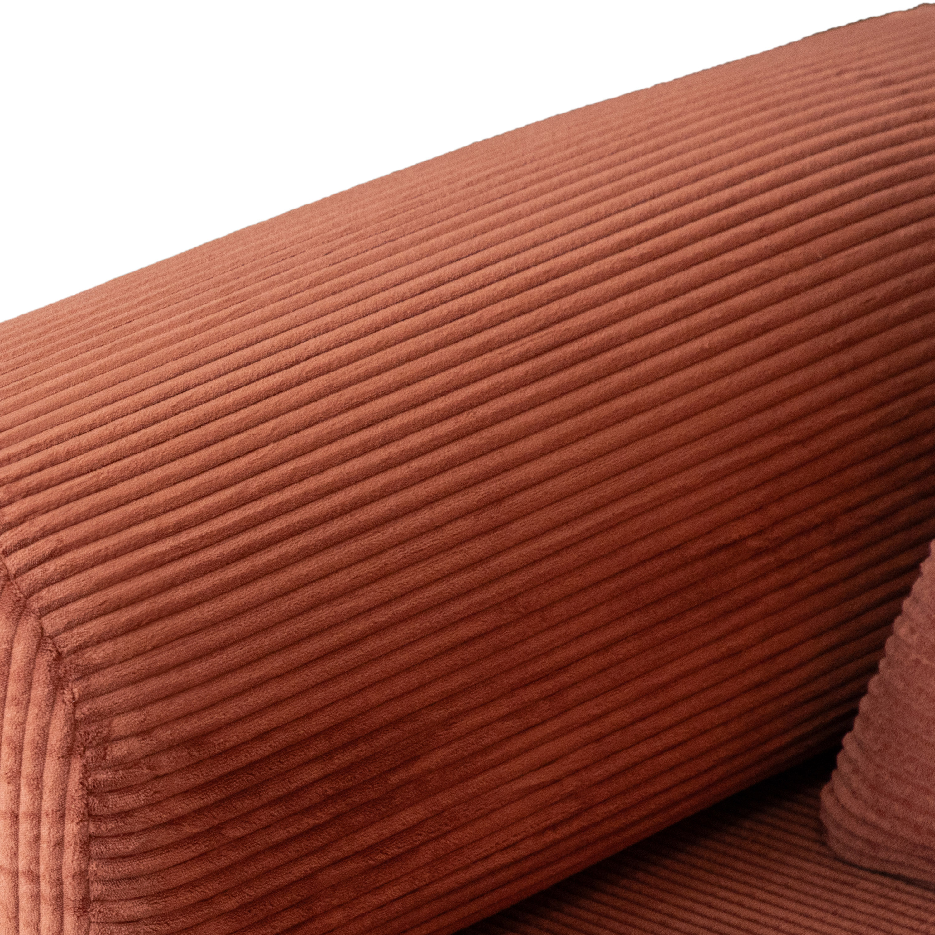 Furniture of America Everett Modern Chenille Multifunctional Compressed Sofa, Rustic Brown