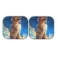 thumbnail image 7 of Daiia Starry Sky Cloud Dog 2PCS Car Windshield Sun Shade, Foldable Sun Shield for Car Front Window, Auto Sun Blocker Visor Protector Universal for Truck SUV Pickup-Medium, 7 of 7