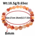 thumbnail image 3 of EOEMY Fashion 8mm Handmade Mixed Natural Gemstone Reiki Round Beads Charm Bracelets-176-78, 3 of 3
