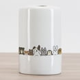 thumbnail image 2 of Cartoon Ceramic Toothbrush Holder, Domestic Pets Various Animals with Funny Expressions Humorous Cartoon Style, Decorative Versatile Countertop for Bathroom, 4.5" X 2.7", Multicolor, 2 of 4