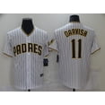 thumbnail image 1 of Nueva Camiseta De Béisbol Cardigan Padres Baseball #11 Darwish Summer Sportswear White-Xl(48), 1 of 2