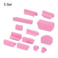 thumbnail image 3 of Unique Bargains 65pcs Laptop Port Duct Cover 13 Types Plugs Cap for Notebook Laptop PC Computer, USB/VGA/Audio Jack/SD, Pink, 3 of 7