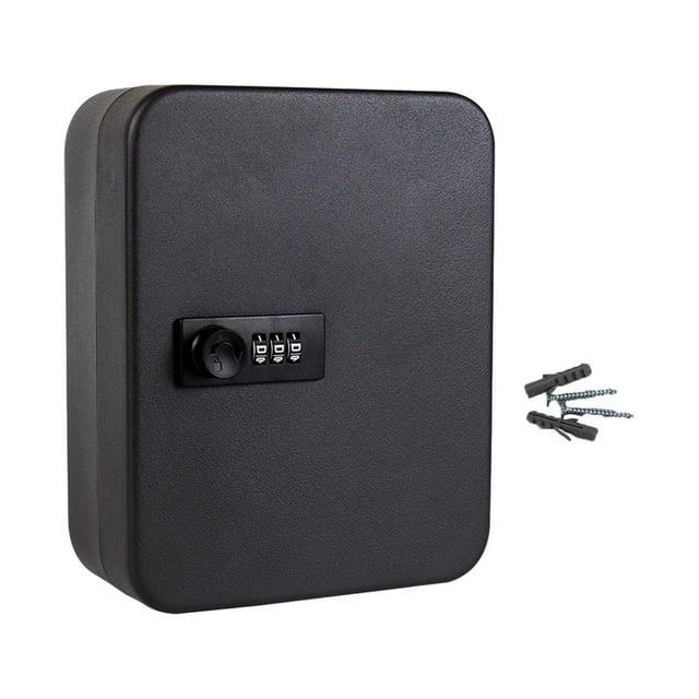 Abbracc 20 Key Lock Box Key Cabinet Car Rental Safe Key Holder Key Organizer Key Box for Black Password