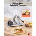 thumbnail image 2 of VEVOR Manual Bread Slicer, 0-0.6" Adjustable Thickness Cheese Cutter, Hand Cranked Slicer for Homemade Bread - with Serrated Stainless Steel Blade for Kitchen, Restaurant, Bakery, Party, 2 of 9