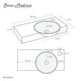 thumbnail image 3 of Chateau 30" Right Side Faucet Wall-Mount Bathroom Sink, 3 of 10