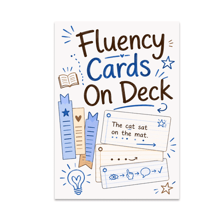 Fluency Cards On Deck Wall Art - Reading Specialist - 13x19 Poster Print
