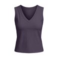 thumbnail image 7 of TGPMGRZ Workout Tank Tops Woman V Neck Wide Strap Athletic Top Solid Color Summer Clothing Navy Size XL, 7 of 7