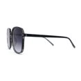 thumbnail image 3 of Womens Classy Thin Plastic Large Rectangle Simple Fashion Sunglasses Burgundy - Smoke, 3 of 4