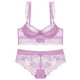 thumbnail image 1 of Gibobby Conjuntos de bragas de encaje Sujetador push-up de encaje sexy, ropa interior para mujer, conjunto de sujetador y sujetador para niñas(Morado, 70A), 1 of 3