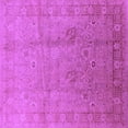 thumbnail image 1 of Ahgly Company Indoor Square Oriental Purple Industrial Area Rugs, 5' Square, 1 of 4