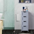 thumbnail image 2 of Yaheetech Armoire de Salle de Bain Autoportante avec 4 Tiroirs, 2 of 6