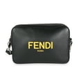 thumbnail image 1 of Pre-Owned Fendi Black Calfskin & Sunflower Logo Mini Camera Bag, 1 of 8
