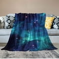 thumbnail image 2 of Nawypu Space Galaxy Blanket, Soft Warm Fuzzy Plush Blanket Smooth Cozy Flannel Throw Blanket for Bed/Couch/Office/Camping, 2 of 6
