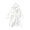 thumbnail image 2 of LSLJS Boys Girls Robe Kids Flannel Hooded Bathrobe Sleepwear Toddler Plush Robes With Belt, Kids Robe, 2 of 3