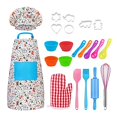 thumbnail image 1 of Kids Toys Baking Set Kids 30Pcs/Set Kids Baking Set Baking Tools Cooking Set Includes Kids Apron Chef Hat, 1 of 9
