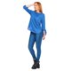thumbnail image 2 of Blusa Manga 3/4 Mujer Con Nudo Azul Lisa Casual azul CH Incógnita 550450, 2 of 5