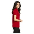 thumbnail image 3 of Port Authority Women's Silk Touch Performance Polo Moisture Wicking Shirt Red X-Large, 3 of 3