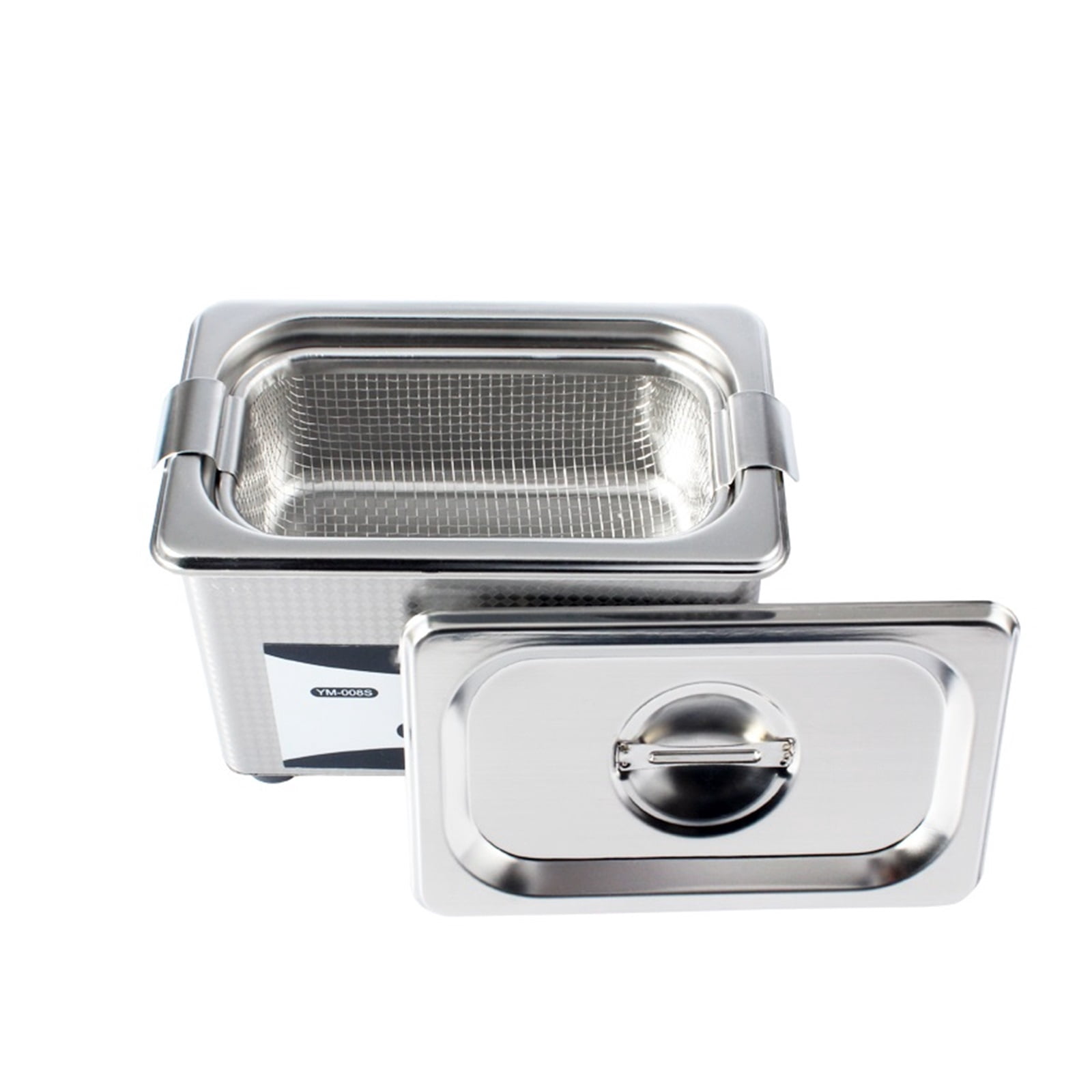 50W 0.8L Ultrasonic Cleaner Stainless Steel Washing Bath Machine Glasses Jewelry Watch Mini Ultrasound Wave Cleaning Tank