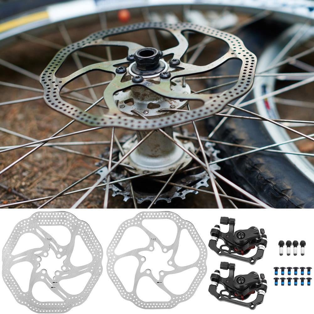 Mountain Bike Bicycle Mechanical Disc Brake 160mm Disc Rotor Brake Lever Set