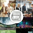thumbnail image 3 of Clear Bag Stadium Approved, Transparent Crossbody Shoulder Messenger Bag Clear Purse with Adjustable Strap, PVC Clear Purse Bag for Women Travel Concerts, Clear Crossbody Bag, 3 of 7