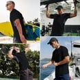 thumbnail image 6 of Weilanxin Swim Shirts Short Sleeve for Men Quick Dry Running UPF50+ Sun Protection Rash Guard Top Black S, 6 of 9