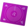 thumbnail image 4 of 2 Pcs Pastry Mat Extra Large Thick Silicone Baking Mat with Measurements Non Stick Non Pastry Rolling Mat - 50x40cm (Purple), 4 of 6