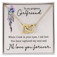 thumbnail image 2 of To My Girlfriend When I Look in Your Eyes Inseparable Necklace, 2 of 7
