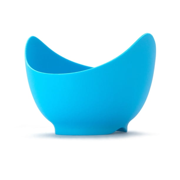 Nvzi 4 piezas de escalfador de huevos de silicona antiadherente, taza para escalfar huevos, olla para cocinar huevos escalfados, moldes para huevos, azul