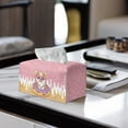 thumbnail image 2 of ZUXONGSY Corgi Waffle Cream Tissue Box Cover Modern PU Leather Tissue Box Holder with Snap Button Stylish Tissue Box Cover Rectangular Tissue Box Home Accessories Decoration, 2 of 7