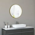thumbnail image 3 of Wesley Metal Framed Round mirror, 3 of 4