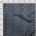thumbnail image 2 of oneOone Cotton Poplin Fabric Leaves & Floral Block Printed Craft Fabric BTY 56 Inch Wide, 2 of 5