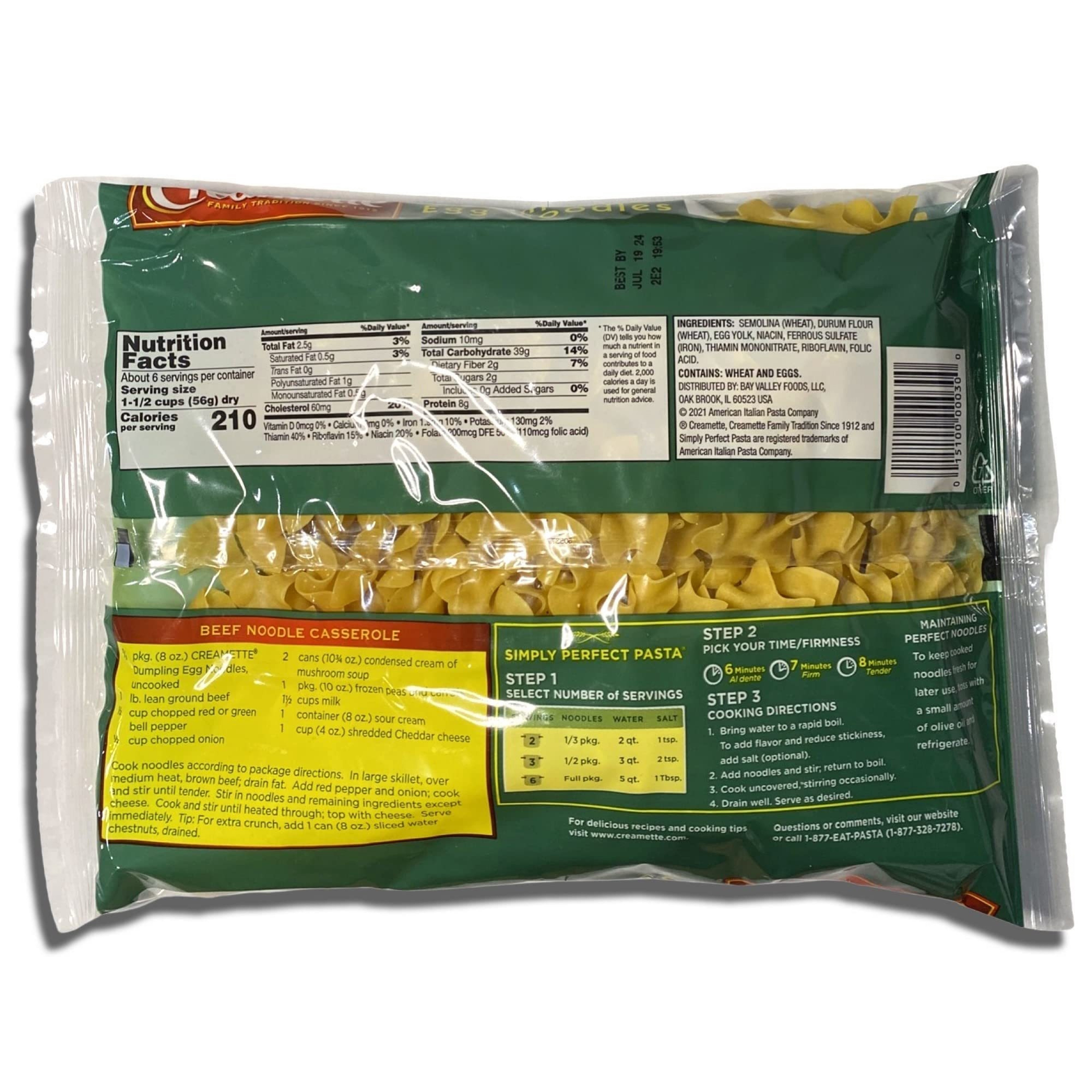 Creamette Creamette Dumpling Egg Noodles, 12 Oz Bag | Pack of 4