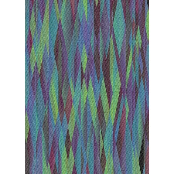 Ahgly Company Machine Washable Indoor Rectangle Transitional Purple Haze Purple Area Rugs, 8' x 12'