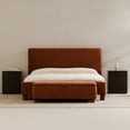 thumbnail image 6 of Moe's Home Collection Ichigo Storage Bench Deep Orange Fabric, 6 of 7