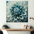 thumbnail image 2 of Designart Blue,White Dahlia Flowers I Canvas Wall Art, 2 of 5
